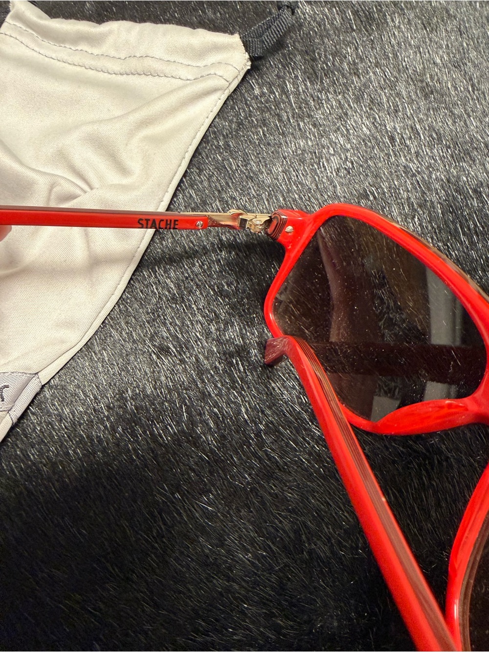 Vintage Von Zipper Rare Red Oversized Shield Sunglasses View 4